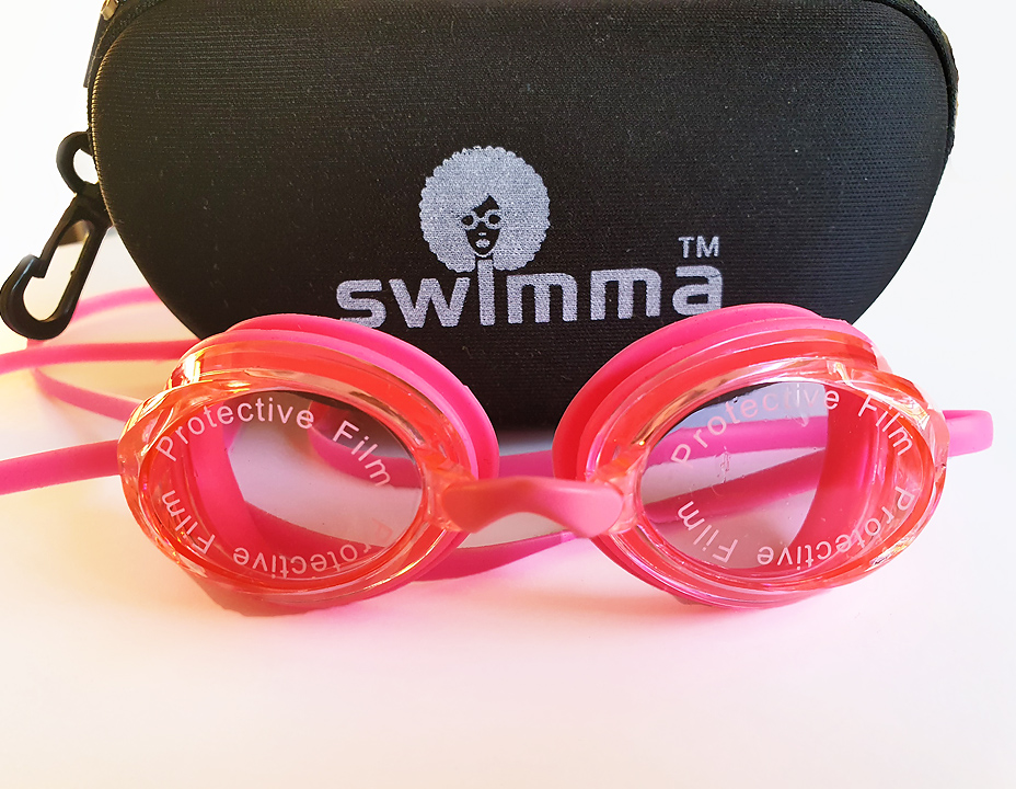 SG4 – Swimma Clear Pink Goggles – Swimma Caps