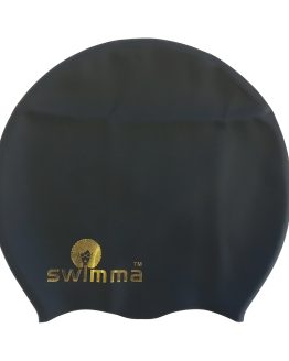 afro-midi black with gold print swimma