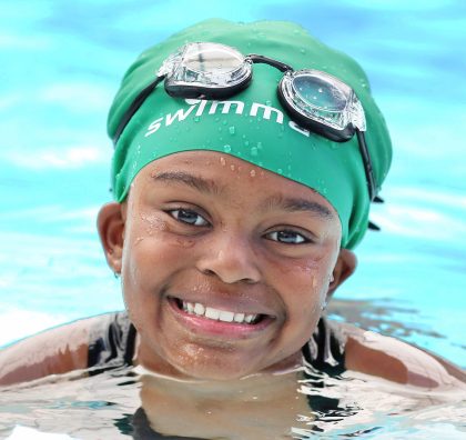 Afro-kids (Kids and Adults) Swimming Caps